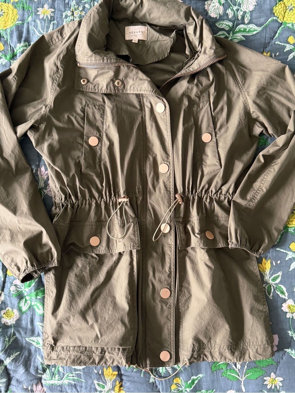 Sezane Miro Jacket | Khaki | Size 4